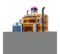 Liquor Bottle, Semi Truck Art Storage Jar, Decorative Empty Container for Men Bar Countertop, Novelty Display Gift for Home Party Wedding Holiday Birthday Celebration, Robust and Harmless