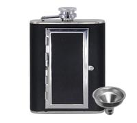 Liquor Flask - 2-in-1 Storage Box Bottle | Leakproof 6oz Stainless Steel