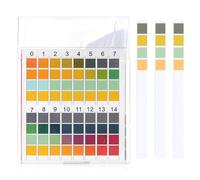 LIQWEI bandelettes d'essai de pH de 100 pièces, bandelettes d'essai de valeur de pH, bandelettes d'essai pour le niveau d'acidité et d'alcalinité d'urine, bandelettes d'essai de quatre couleurs pour