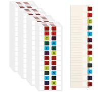 LIQWEI Lot de 650 onglets autocollants de l'alphabet de A à Z - Onglets multicolores pour ordinateur portable, manuel, dictionnaire et classement (colorés)