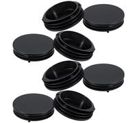 LIQWEI Lot de 8 bouchons à lamelles ronds - 63 mm - Pour tubes en acier, tube en acier inoxydable, profilé en aluminium