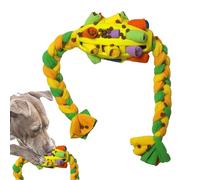 Liqzirtu Balle à mâcher pour Chien - Jouet Amusant et coloré pour soulager Le Stress - Encourage l'énigme des compétences Alimentaires, Jouet à Alimentation Lente pour Chiots - Consommation d'énergie