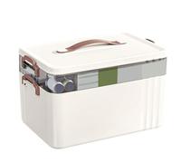 Liqzirtu Boîte de Rangement médicale Multi-Couches - Boîte à médicaments Multi-Couches - Porte-protocole Domestique Multi-Animaux avec poignée - Récipient cosmétique avec Grande capacité pour Les