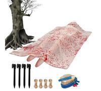 Liqzirtu Décoration de corps mort - Décoration maison hantée, accessoire effrayant pour Halloween | Décoration effrayante de maison hantée allongée, décorations de festival créatives pour décorations