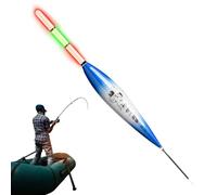 Liqzirtu Fishing Bobber Lights, Light up Fishing Bobbers,Flottes de pêche à changement de couleur à détection de poids pour les nuits - Flotteurs à glissement Haute visibilité pour l'eau douce d'eau