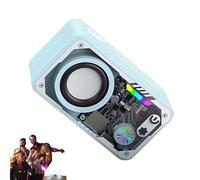 Liqzirtu Haut-Parleur sans Fil extérieur - Enceinte Robot Audio 3D, lumière LED colorée | Plage soirée Camping Musique Portable Rechargeable Design futuriste