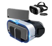 Liqzirtu Heading VR Headset | Casques VR évolutifs pour les téléphones mobiles 3D-VR Lunes, casques VR haute résolution pour films 3D, idéos panoramiques, voyage, éducation