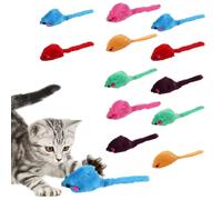 Liqzirtu Jouet Souris pour Chat - Souris en Peluche avec Bruit de bruissement - Jouet interactif pour Chats domestiques, Chatons, Animaux domestiques
