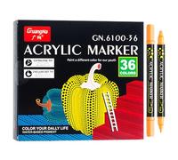 Liqzirtu Lot de stylos de peinture à faire soi-même - Marqueurs à pointe fine - Couleurs assorties imperméables - Outil polyvalent pour loisirs créatifs - Kit de stylo de peinture idéal pour bois