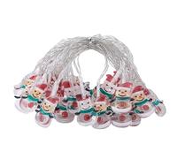 Liqzirtu Lumières de Noël | Lumières Suspendues Avec Bonhomme De Neige Pour Arbre | Ornement LED À Chaîne Imperméable - pour Extérieur Patio Balcon Camping Intérieur Chambre Noël