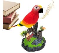 Liqzirtu Oiseau électronique Parlant - Jouet Perroquet, Jouet interactif | Perroquet avec Voix électrique pour, garçons et Filles, Jouets éducatif à Domicile, Divertissement interactif pour Maison