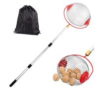 Liqzirtu Outil de cueillette de Noix - Récolte de Noix télescopique, Portable, collecteur de Noix avec Sac de Rangement | Récolteur télescopique pour Noix, Noix de pécan, balles de Golf, fléchettes