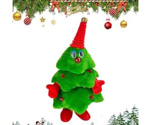 Liqzirtu Peluche de Noël Wiggle - Arbre farci, saisonnier drôle Chantant | Adorable Affichage de nouveauté en Mouvement pour, Adolescents, étudiants, Couloir, Salle de ureau
