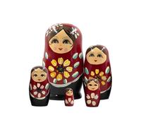 Liqzirtu Poupées Gigognes pour | Poupées Russes Gigognes Artisanales | Ornement de Table Modèle Bois Compact pour Entrée Chambre Enfant Salon Décor de Fêtes Présentation