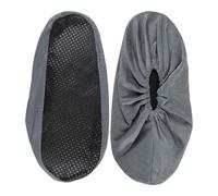 Liqzirtu Protecteurs de chaussures lavables, protecteur antidérapant à l'épreuve de la poussière, bottines en tissu pour chaussures, pour maison, hôpital, laboratoire, salle de serveurs, gris