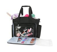 Liqzirtu Sac en Laine - Organiseur en Tricot - Sac de Rangement Portable avec bandoulière pour Les Voyages, Le Bricolage, la, l'atelier, Les Loisirs et la Maison