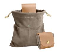 Liqzirtu Sac fourrager, fourrage | Pliable avec Cordon de Serrage pour la randonnée - Sac à Champignons, Sac de Collecte pour ramasser Les Champignons, Les Roches, Les Coquillages, Marron Clair,