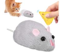 Liqzirtu Souris avec télécommande pour pour Chats | Souris Jouet pour Animaux de Compagnie avec télécommande | Exerciseur Infrarouge pour Animaux de Compagnie, Jouet de Simulation Animale pour