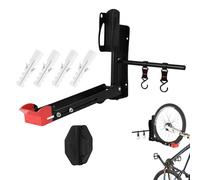 Liqzirtu Support mural pour vélos - Support de rangement intérieur vertical, support mural pour vélo | Cintre vertical pliable avec crochets, porte-vélos pour vélos hybrides de route de montagne