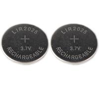 LIR2025 2 x 3.7V/40mAh Rechargeable Button Cell Battery Replaces CR2025 Button Cell Batteries e.g. Car Key,Motherboard,Calculator,Bike Computer,Tan Generator (2 x