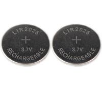 LIR2025 Lot de 2 piles bouton rechargeables LIR 2025 3,7 V 40 mAh CR2025-Piles bouton rechargeables pour générateur de clé de voiture-Remplace CR 2025