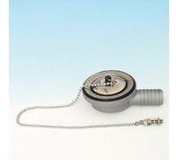 lira 8.2455.17 Bonde de vidange Horizontale inclinée 5° pour Camping-Car, roulotte, Yacht d'évier, Acier Inoxydable