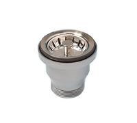 LIRA Bonde à Panier sans trop Plein, diamètre 70 mm Nickel satiné