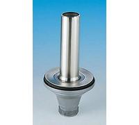 Lira - Bonde avec Tube de surverse Acier INOX 170mm pour évier diamètre 90mm