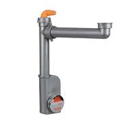 LIRA SPA 9.1290.02 Space 1NT Evolution Siphon d'évier, Gris