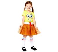 Liragram Déguisement Spongebob en Robe pour Fille, Taille 10-12 Ans, Jaune