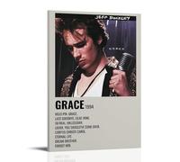 LIRAHRNNKA Jeff Buckley Album Grace - Poster décoratif sur toile - Décoration murale moderne - Pour salon, chambre à coucher - 50 x 75 cm - Style cadre