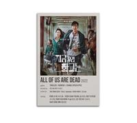 LIRAHRNNKA Poster décoratif sur toile « All of Us Are Dead » - Décoration murale moderne pour chambre à coucher - 30 x 45 cm - Sans cadre