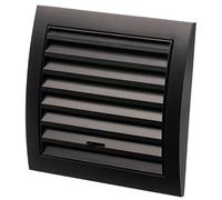 LIRAST Ø 100mm Anthracite Réglable Grille de Ventilation en Plastique - Grill D'aération avec Moustiquaire