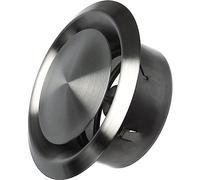 LIRAST Ø 100mm Grille d'Aération Réglable - Bouche d'extraction en Acier Inoxydable - Adjustable Sortie d’air