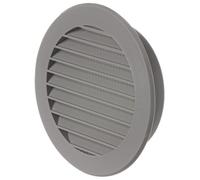 LIRAST Ø 100mm Gris Grille de Ventilation en Plastique - Grill D'aération Ronde
