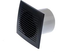 LIRAST Ø 100mm Ventilateur de Salle de Bain avec Minuterie et Capteur D'humidité - Anthracite Extracteur D'air