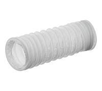 LIRAST Ø 125mm / 1m Tuyau D'évacuation D'air en PVC Flexible - Tuyau de Ventilation pour Climatisation, Sèche-linge, Hotte, Blanc