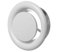LIRAST Ø 125mm Métal Diffuseur pour la Ventilation d'évacuation d'air - Grille D'aération - Vanne à Disque Blanc