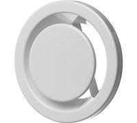 LIRAST Ø 125mm Métal Diffuseur pour la Ventilation - Grille D'aération - Vanne à Disque Blanc