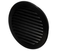 LIRAST Ø 125mm Noir Grille de Ventilation en Plastique - Grill D'aération Ronde