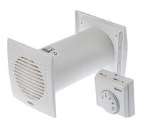LIRAST Ø 125mm Ventilateur avec Thermostat - Répartiteur de Chaleur - Échangeur de Chaleur