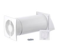 LIRAST Ø 150mm VMC Double Flux Complet avec Interrupteur - Récupérateur de Chaleur - Ventilation Extracteur dAir Repartiteur de Chaleur - Axial