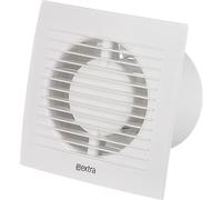 LIRAST 100mm Ventilateur de Salle de Bain avec Minuterie et Capteur D'humidité - Blanc Extracteur D'air