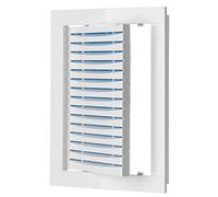 LIRAST 150x200mm Grille D'aération en Plastique avec Filtre - Trappe D'inspection Blanc