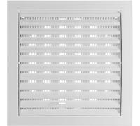 LIRAST 190x190mm / Ø 150mm Réglable Grille de Ventilation en Plastique - Grill D'aération avec Moustiquaire, Blanc avec Curseur