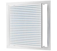 LIRAST 300x300mm Grille D'aération en Plastique avec Filtre - Trappe D'inspection, Blanc