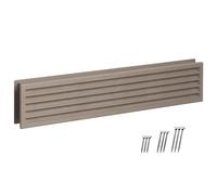 LIRAST 450x92mm Grille de Ventilation de Porte - Beige Grilles d'Aération en Plastique avec Vis - Couvercle Aeration Rectangulaire Bilatérale - Ventilation Entre Les Pièces