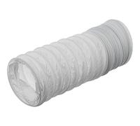LIRAST dia 125mm / 3m Tuyau D'évacuation D'air en PVC Flexible-Tuyau de Ventilation pour Climatisation,Sèche-linge,Hotte,Blanc