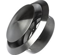 LIRAST dia 125mm Grille d'Aération Réglable-Bouche d'extraction en Acier Inoxydable-Adjustable Sortie d’air