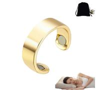 Lircofi Sömni Bague pour femme ménopause, bague magnétique réglable pour la thérapie magnétique, aide au sommeil et réduction de la fatigue, pour hommes et femmes, Acier inoxydable, /